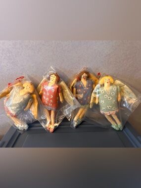 Vintage SELVESTRI ANGEL Ornaments - Lot of 4